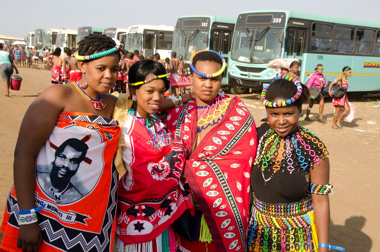 ...push({}); Four Beautiful Swazi and Zulu girls posed for a friendly shot ...