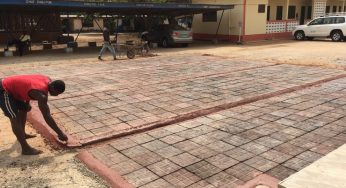 Ghanaian introduces pavement blocks made from plastic waste last 500yrs