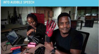Twenty-five-year-old Kenyan engineer and innovator, Roy Allela, has created a set of gloves that translate sign languages to sound.