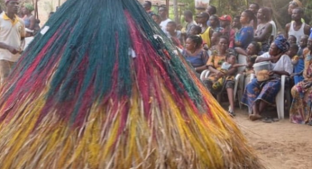 Zangbeto are the traditional vodoun guardian of the night.